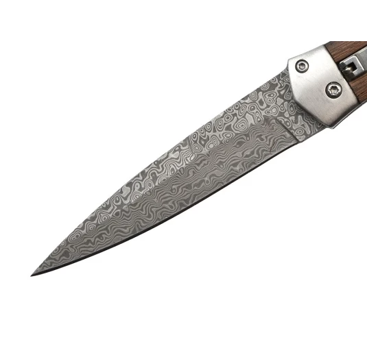 Nóż Sprężynowy Damasceński N-961 Damast